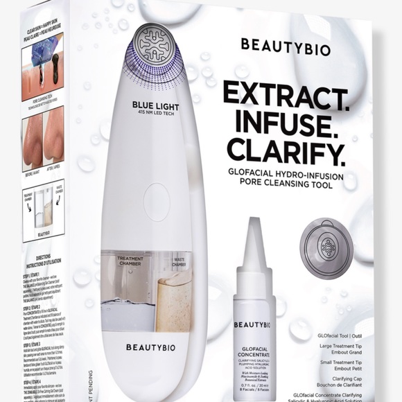 Beauty Bio Other - COPY - BeautyBio GLOfacial Hydro-Infusion Deep Pore Cleansing Tool